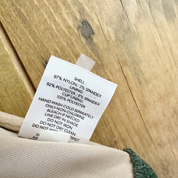 NWT Shade & Shore Green Textured Bikini Top‎ Swim 34D Light Lift - Picture 5 of 7